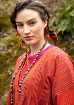 Best Sale Gudrun Sjödén Künstlerbluse „Sofia“ aus Bio-Baumwolle krapprot