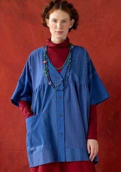 Best Sale Gudrun Sjödén Künstlerbluse „Sofia“ aus Bio-Baumwolle krapprot