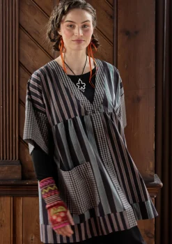 Sale Gudrun Sjödén Künstlerbluse „Sofia“ aus Bio-Baumwolle krapprot