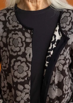 Outlet Gudrun Sjödén Langstrickjacke „Astrid“ aus Bio-/Recycling-Baumwolle wermutkraut