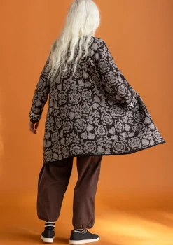 Shop Gudrun Sjödén Langstrickjacke „Astrid“ aus Bio-/Recycling-Baumwolle granatapfel