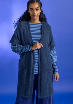 Best Sale Gudrun Sjödén Langstrickjacke aus Alpakagemisch feige-melange
