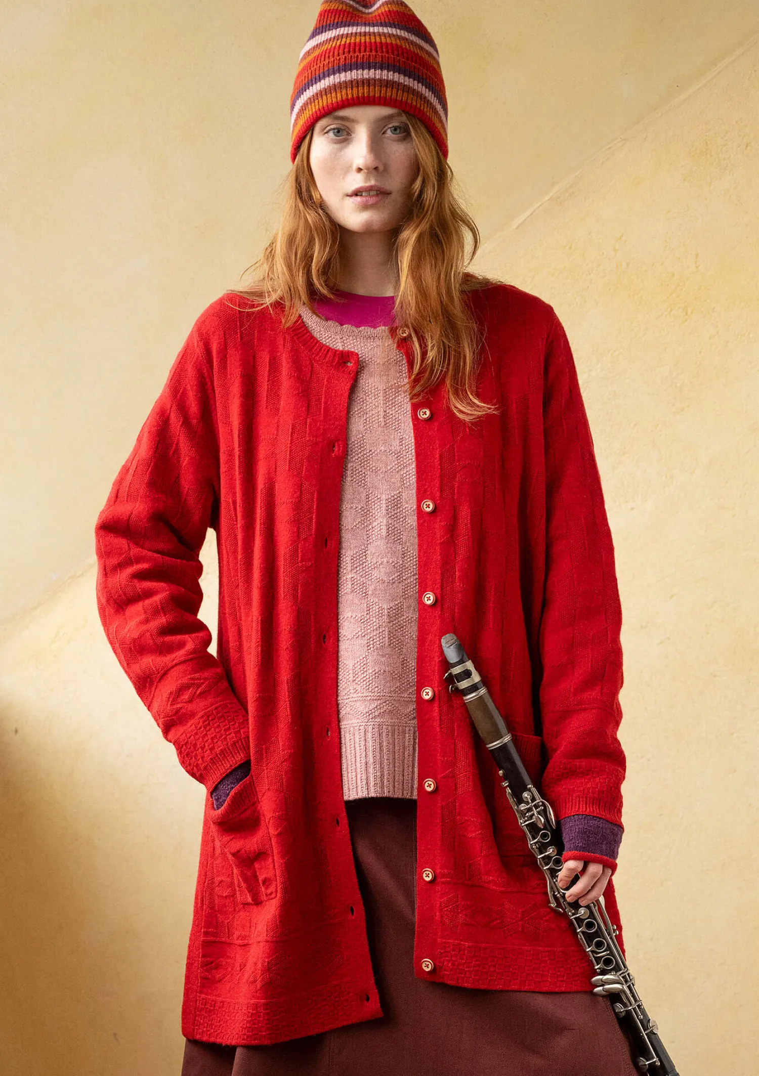 Cheap Gudrun Sjödén Langstrickjacke „Capella“ aus Lammwolle indigo