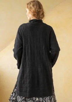 Best Sale Gudrun Sjödén Langstrickjacke „Capella“ aus Lammwolle tomate-melange