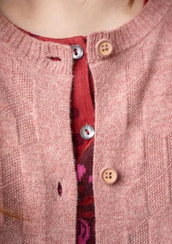 Outlet Gudrun Sjödén Langstrickjacke „Capella“ aus Lammwolle feder-genoppt