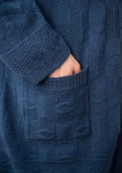 Shop Gudrun Sjödén Langstrickjacke „Capella“ aus Lammwolle aschrosa-melange