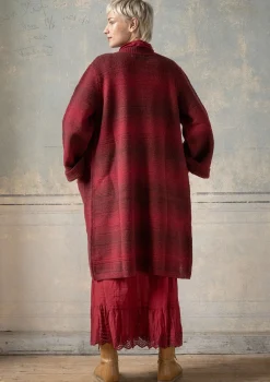Clearance Gudrun Sjödén Langstrickjacke „Eckerö“ aus Space-Dye-Wolle schwarz
