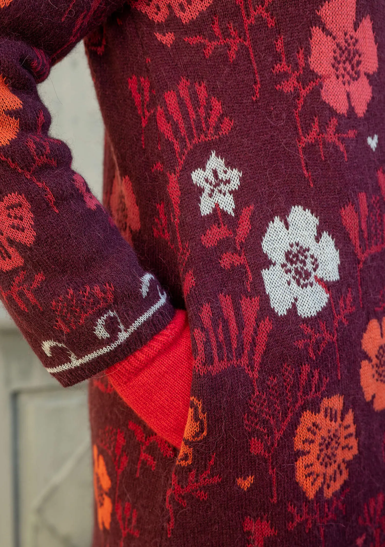Clearance Gudrun Sjödén Langstrickjacke „Gnistra“ aus Bio- und Recycling-Baumwolle/Alpakawollgemisch schwarz