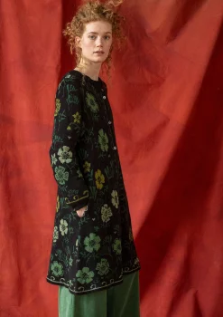Clearance Gudrun Sjödén Langstrickjacke „Gnistra“ aus Bio- und Recycling-Baumwolle/Alpakawollgemisch schwarz