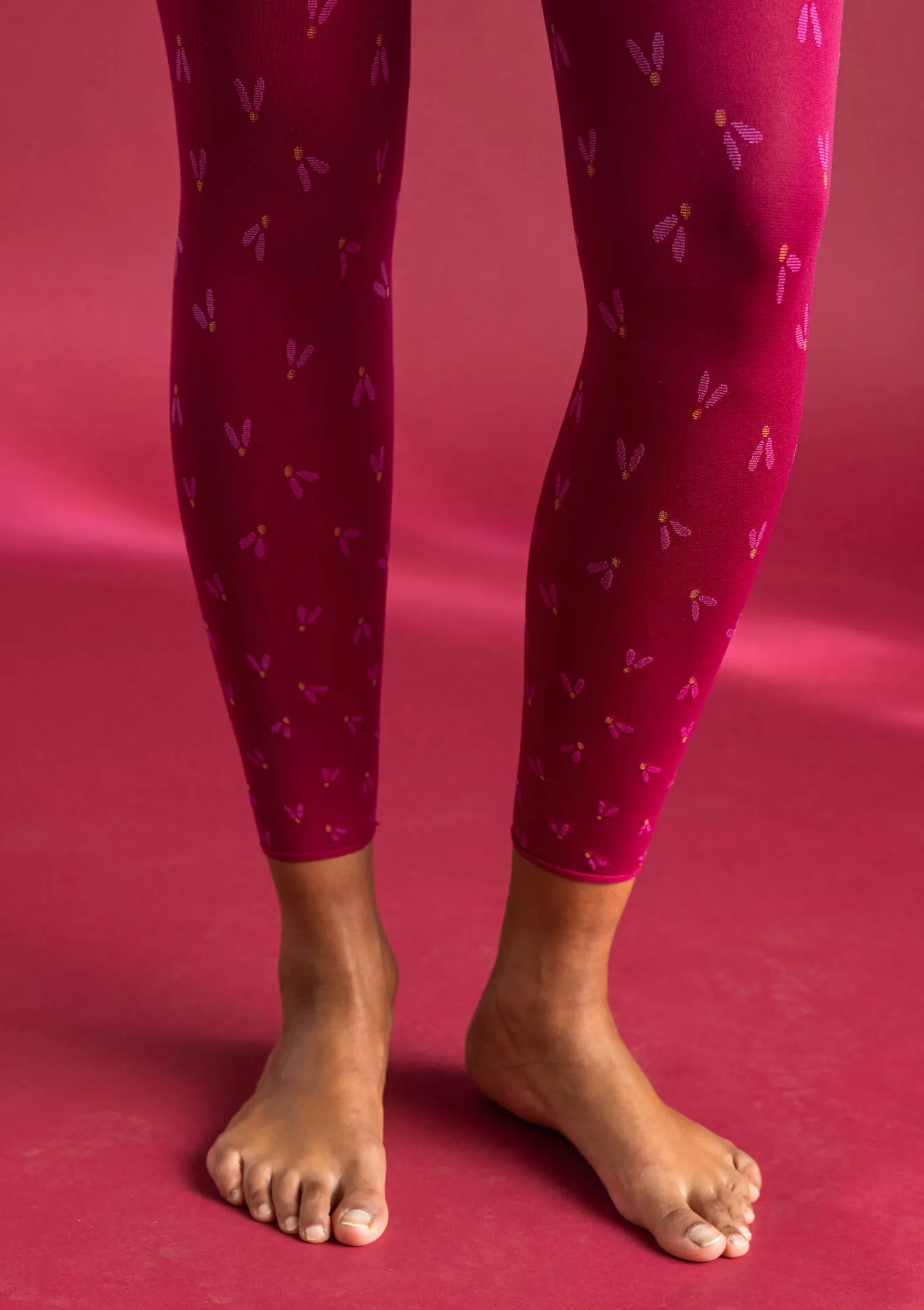 New Gudrun Sjödén Leggings „Fjät“ aus Recycling-Polyamid leinenblau