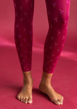 New Gudrun Sjödén Leggings „Fjät“ aus Recycling-Polyamid leinenblau