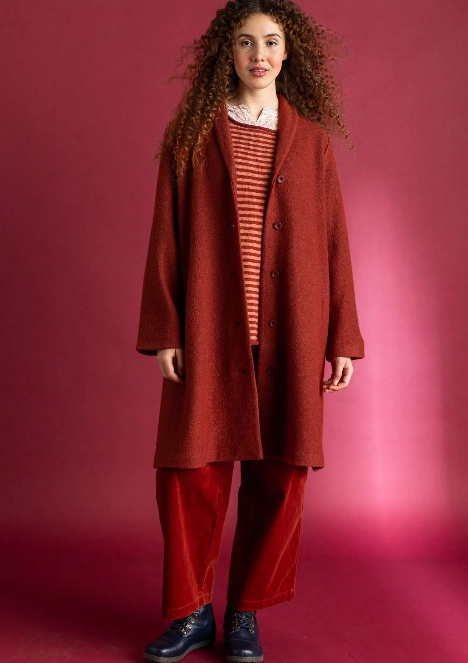 Flash Sale Gudrun Sjödén Mantel aus Wollgemisch schwarz
