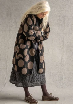 Best Gudrun Sjödén Mantel „Stone“ aus Wollmischgewebe schwarz