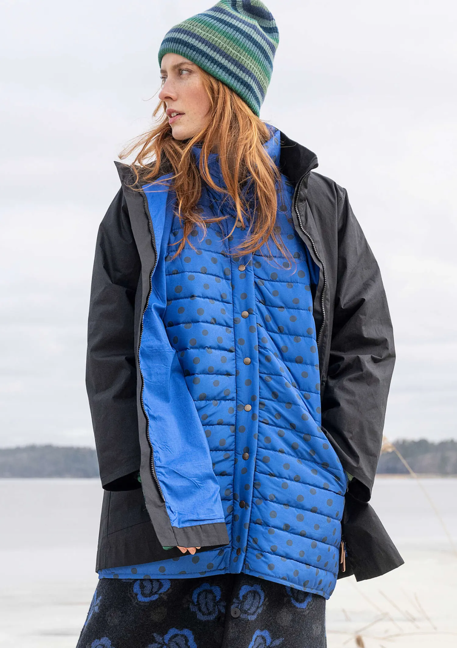 Cheap Gudrun Sjödén Parka „Lucy“ aus Bio-Baumwollgewebe moosbeere-gemustert