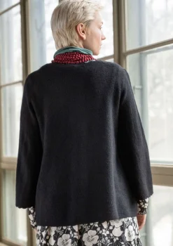 Best Gudrun Sjödén Pointelle-Strickjacke „Blomstra“ aus Bio-Wolle feder