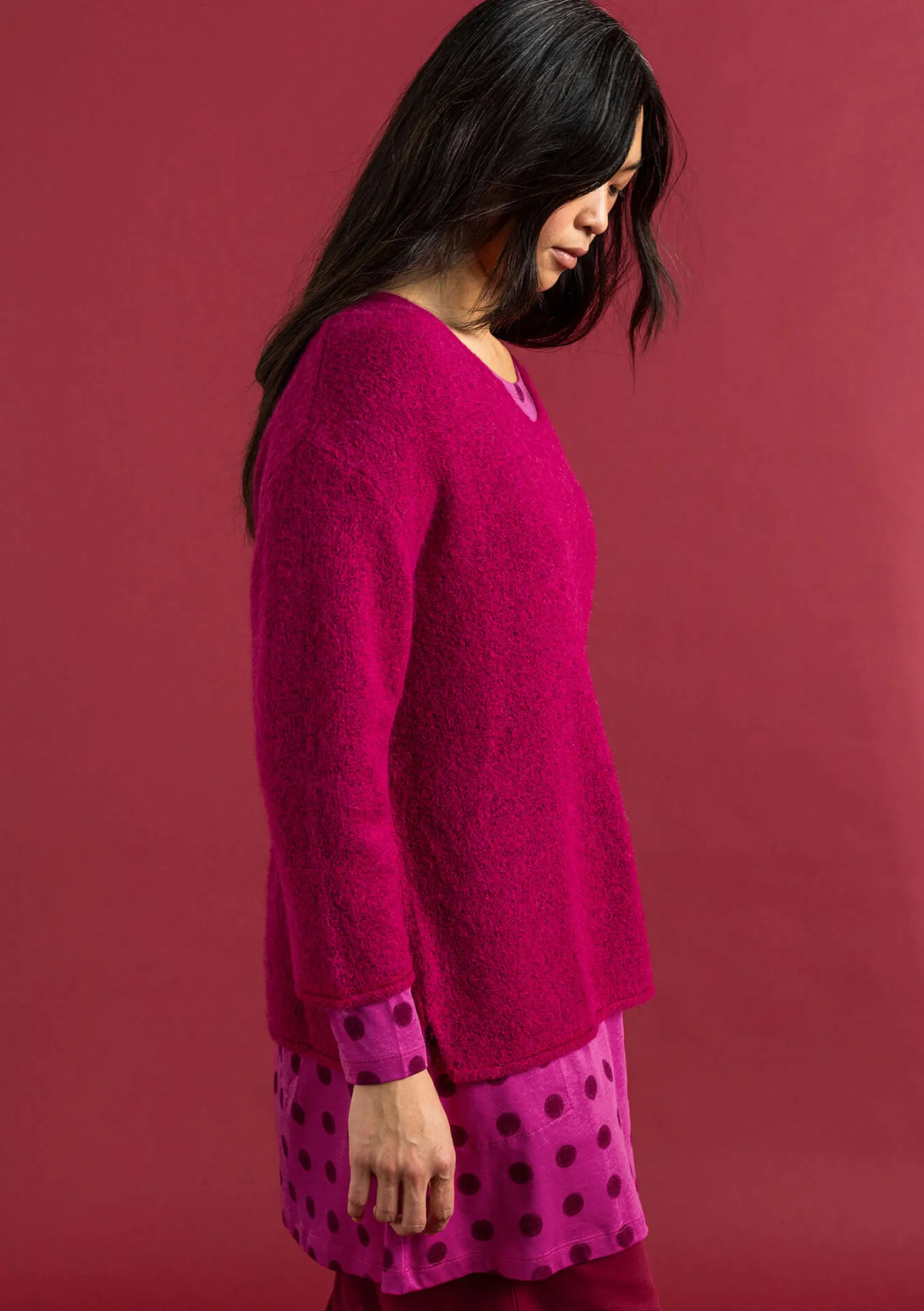 Flash Sale Gudrun Sjödén Pullover aus Alpakagemisch dunkelaschgrau-melange