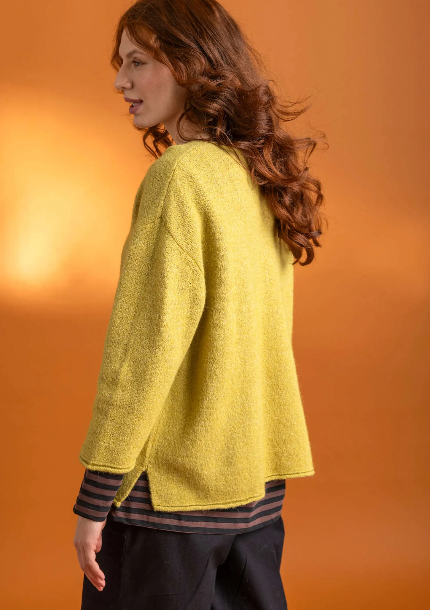 Shop Gudrun Sjödén Pullover aus Alpakagemisch dunkelpetrol-melange