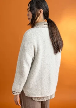 Sale Gudrun Sjödén Pullover aus Alpakagemisch olivenöl-melange