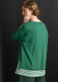 Store Gudrun Sjödén Pullover aus Bio-Wolle malachit