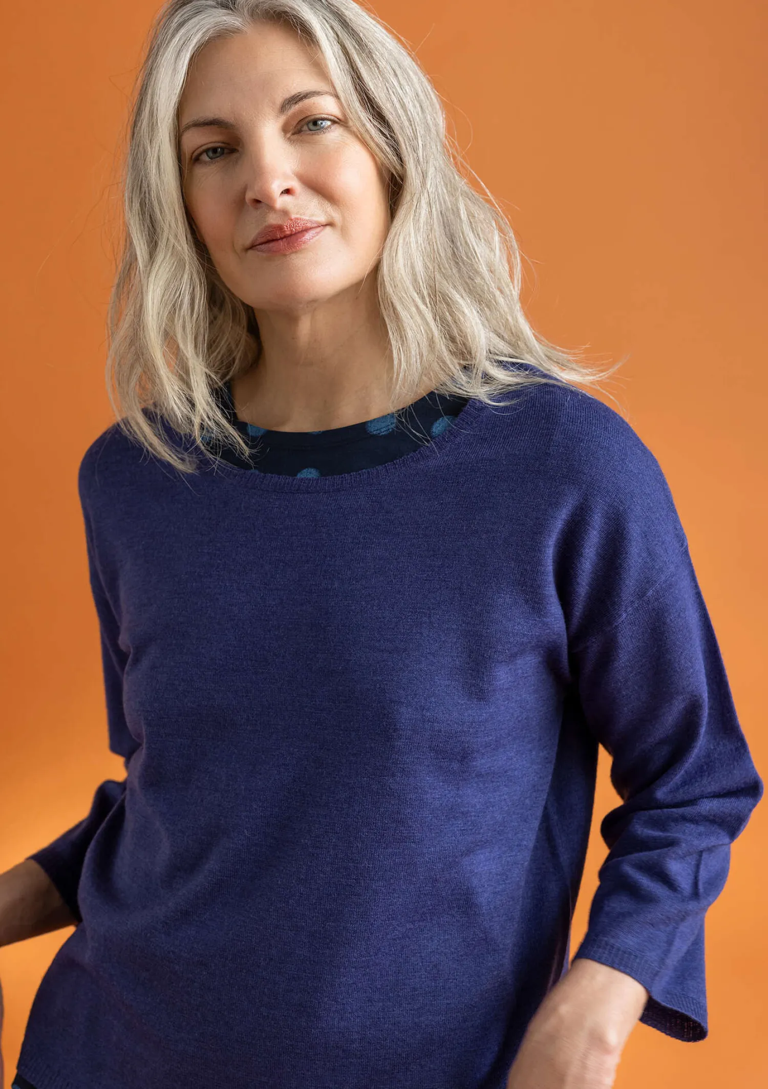 Shop Gudrun Sjödén Pullover aus Bio-Wolle weinrot