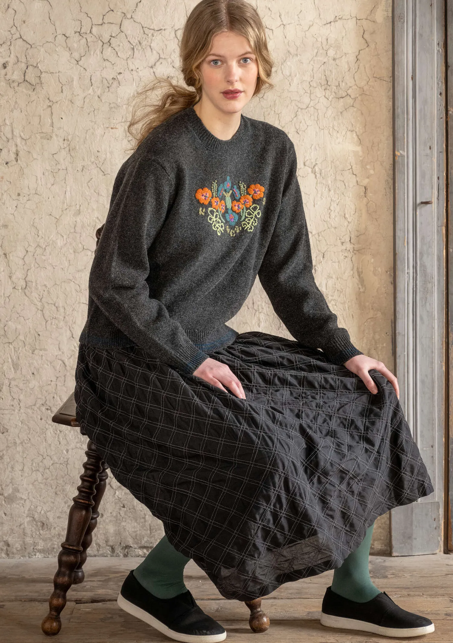 Clearance Gudrun Sjödén Pullover „Emelia“ aus Recycling-Wolle dunkelpetrol
