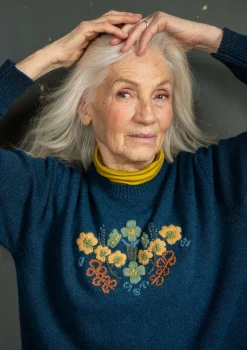 Shop Gudrun Sjödén Pullover „Emelia“ aus Recycling-Wolle dunkelpetrol