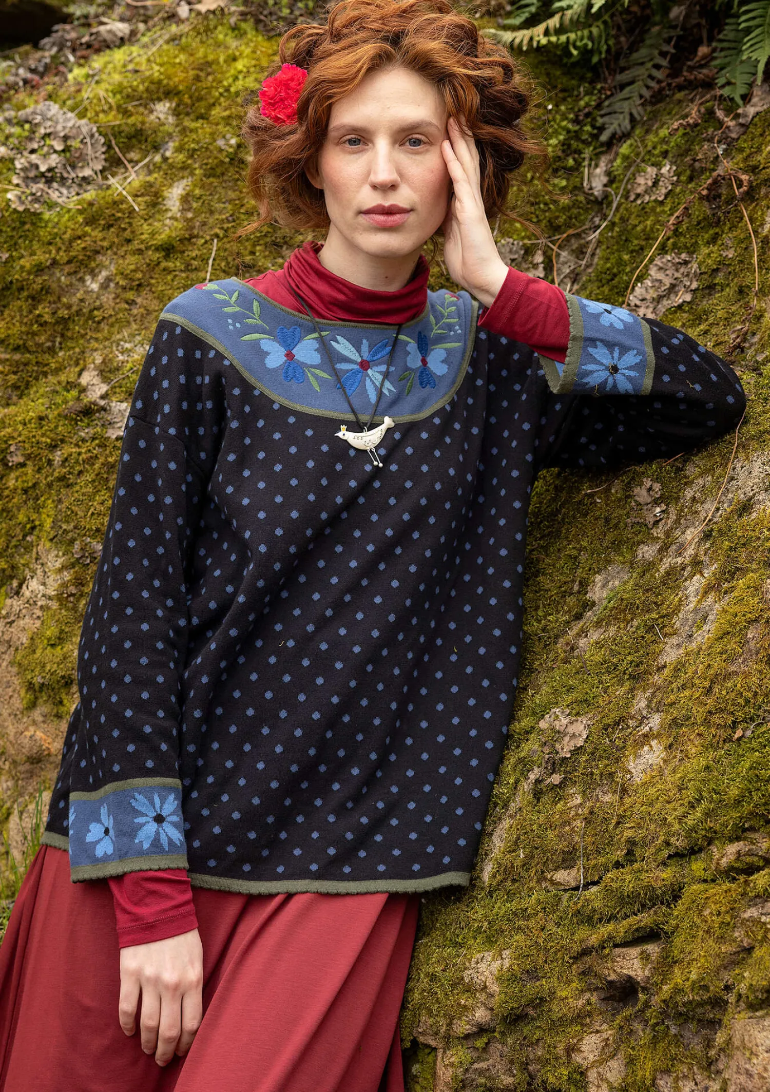 Shop Gudrun Sjödén Pullover „Maria“ aus Bio-/Recycling-Baumwolle schwarz
