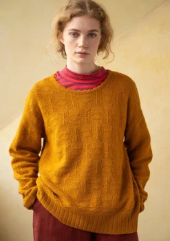 Flash Sale Gudrun Sjödén Pullover „Vega“ aus Lammwolle hellflaschengrün-genoppt