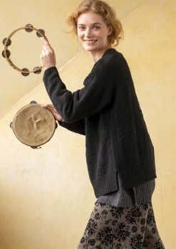 Flash Sale Gudrun Sjödén Pullover „Vega“ aus Lammwolle hellflaschengrün-genoppt