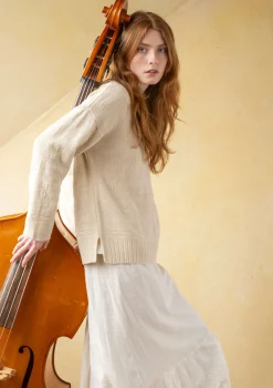 Clearance Gudrun Sjödén Pullover „Vega“ aus Lammwolle schwarz