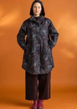 Outlet Gudrun Sjödén Regenjacke „Hedda“ aus Bio-Baumwollgewebe dunkelolive