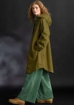 Cheap Gudrun Sjödén Regenjacke „Hedda“ aus Bio-Baumwollgewebe dunkelolive