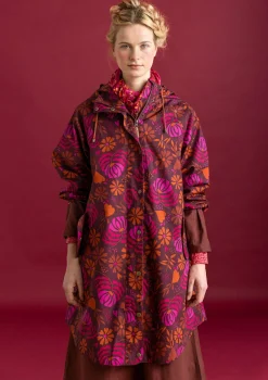 New Gudrun Sjödén Regenjacke „Hedda“ aus Bio-Baumwollgewebe schwarz-gemustert