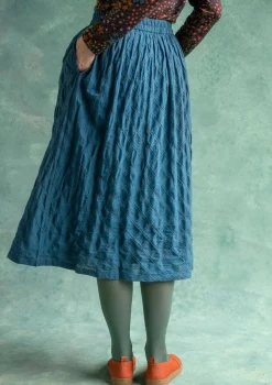 Discount Gudrun Sjödén Rock „Helga“ aus Bio-Baumwollgewebe dunkelaschgrau