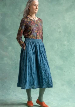Clearance Gudrun Sjödén Rock „Helga“ aus Bio-Baumwollgewebe dunkelpetrol