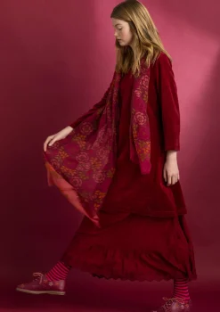 Best Gudrun Sjödén Schal „Astrid“ aus Wolle granatapfel