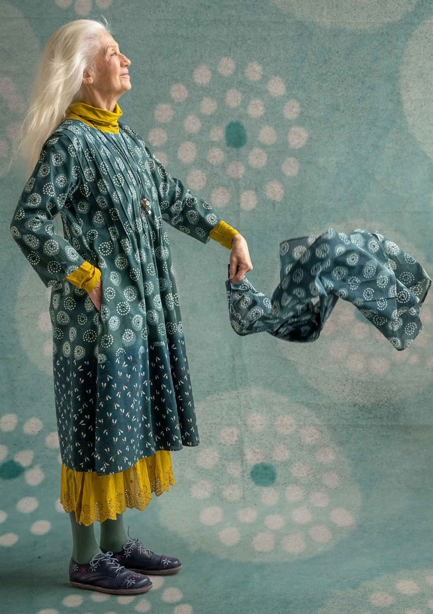 Cheap Gudrun Sjödén Schal „Clay“ aus Bio-Baumwolle kashish