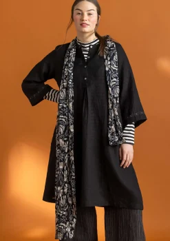 Fashion Gudrun Sjödén Schal „Hedda“ aus Bio-Baumwolle indigoblau