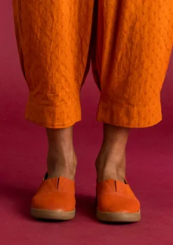Shop Gudrun Sjödén Schuhe aus Nubukleder henna