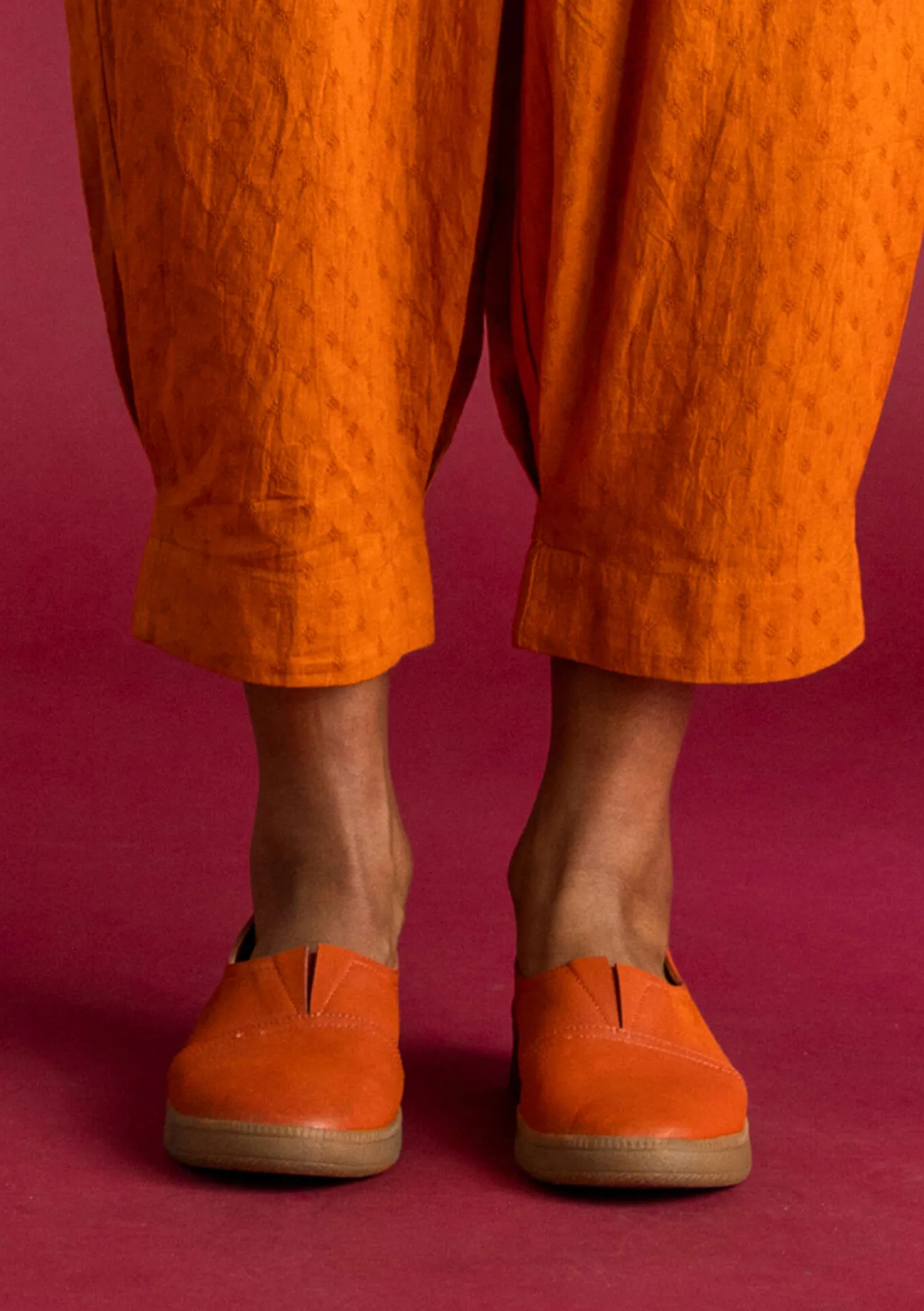 Sale Gudrun Sjödén Schuhe aus Nubukleder henna