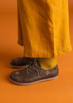 Sale Gudrun Sjödén Schuhe „Freja“ aus Nappaleder dunkelindigo