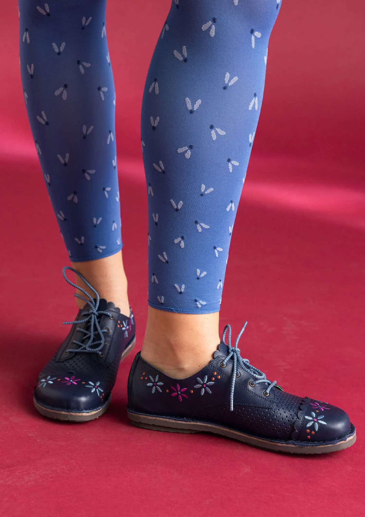 Fashion Gudrun Sjödén Schuhe „Freja“ aus Nappaleder dunkelindigo