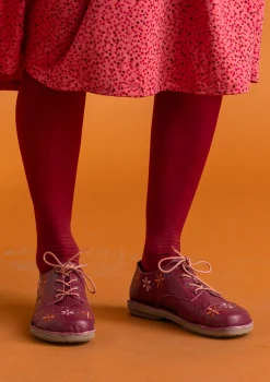 New Gudrun Sjödén Schuhe „Freja“ aus Nappaleder maulbeere