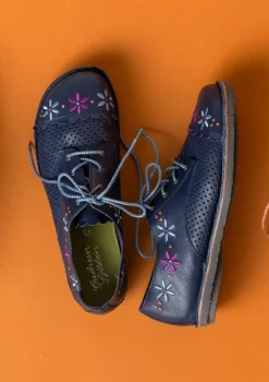 New Gudrun Sjödén Schuhe „Freja“ aus Nappaleder maulbeere