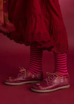 Hot Gudrun Sjödén Schuhe „Freja“ aus Nappaleder purpur