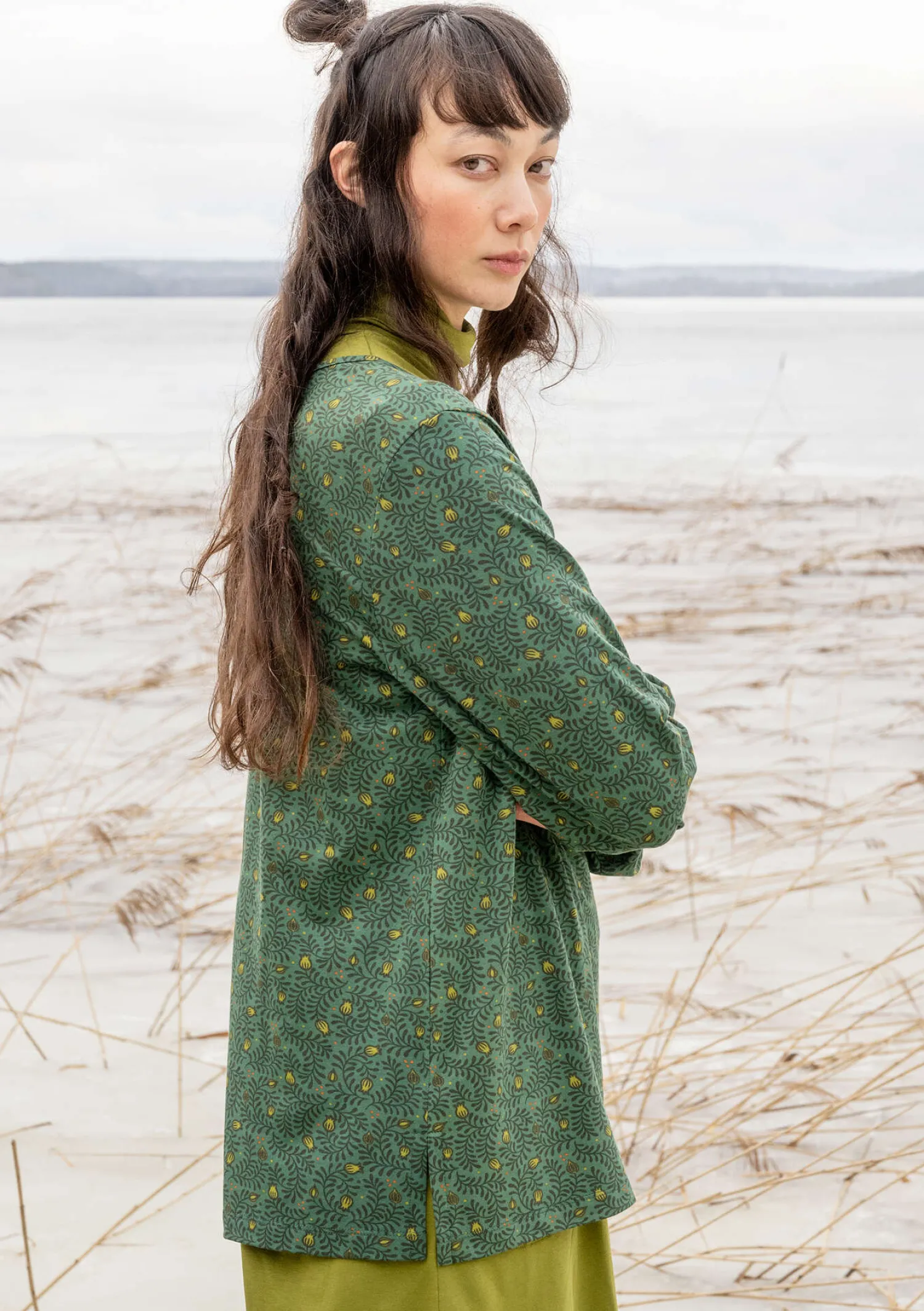 Online Gudrun Sjödén Shirt „Aurora“ aus Bio-Baumwolle/Modal/Elasthan tinte