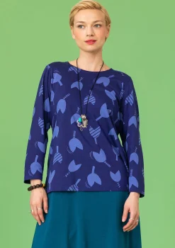 Store Gudrun Sjödén Shirt „Mika“ aus Bio-Baumwolle/Modal schwarz-feder