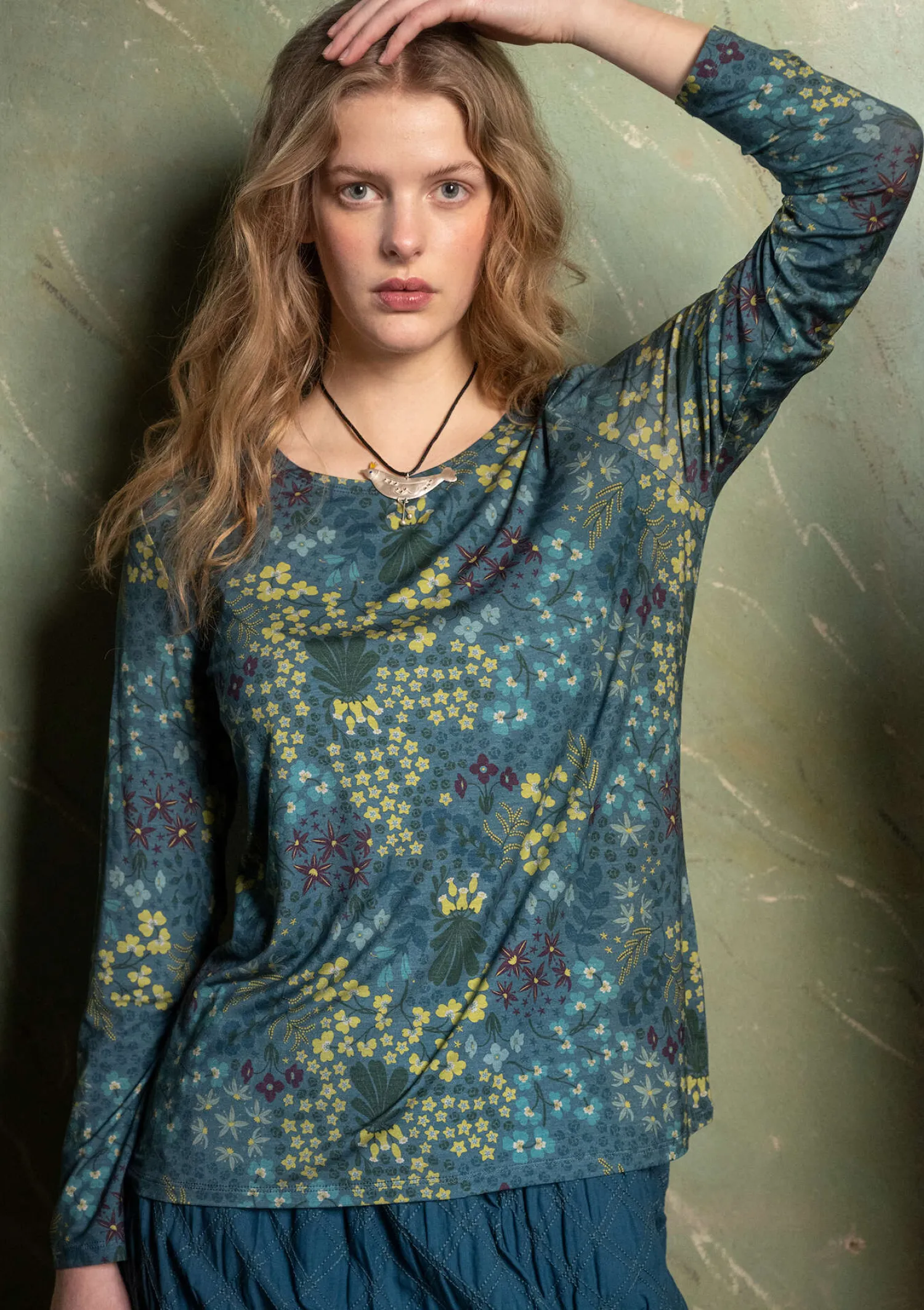 Outlet Gudrun Sjödén Shirt „Ylfa“ aus Lyocell/Elasthan grafit