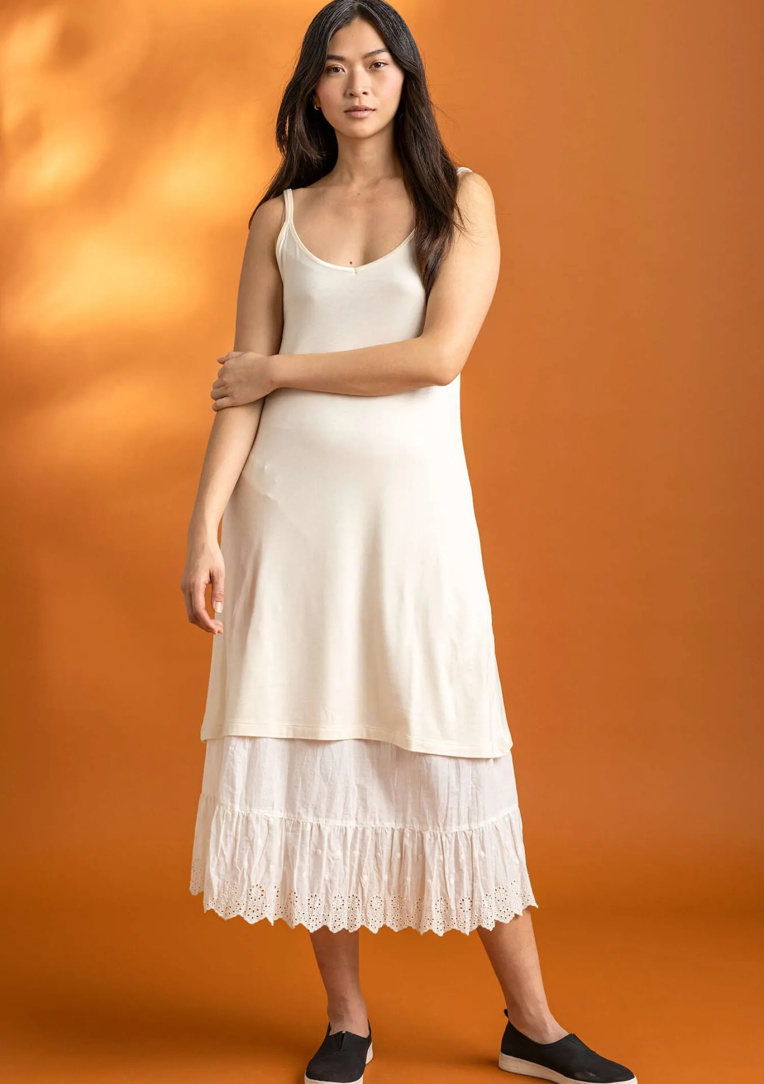 Fashion Gudrun Sjödén Slipkleid aus Lyocell/Elasthan dunkelpetrol