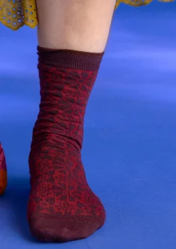 Best Gudrun Sjödén Socken „Freja“ aus Bio-Baumwolle schwarz